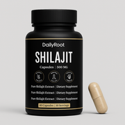 DailyRoot Shilajit Capsules – Pure Himalayan Extract | 500mg | Boost Energy, Strength & Vitality (60 Capsules)